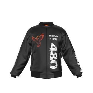 Phoenix Is Dope Red Phoenix Bomber Jacket