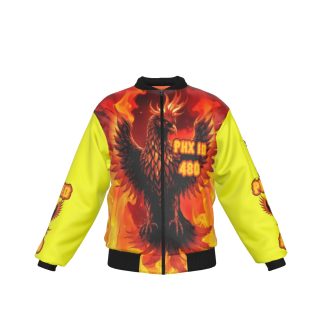 Phoenix Is Dope Blaze Heat Yellow Bomber Jacket