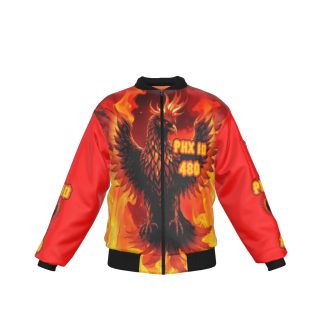 Phoenix Is Dope Blaze Heat Red Bomber Jacket