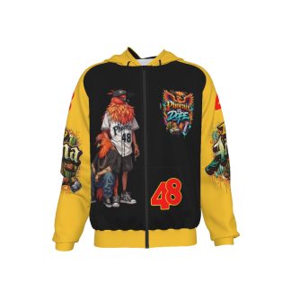 Phoenix Is Dope Black and Gold Homie  Zip Up Hoodie