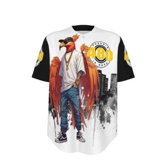 Phoenix Is Dope Black and White Wingman Baseball Jersey