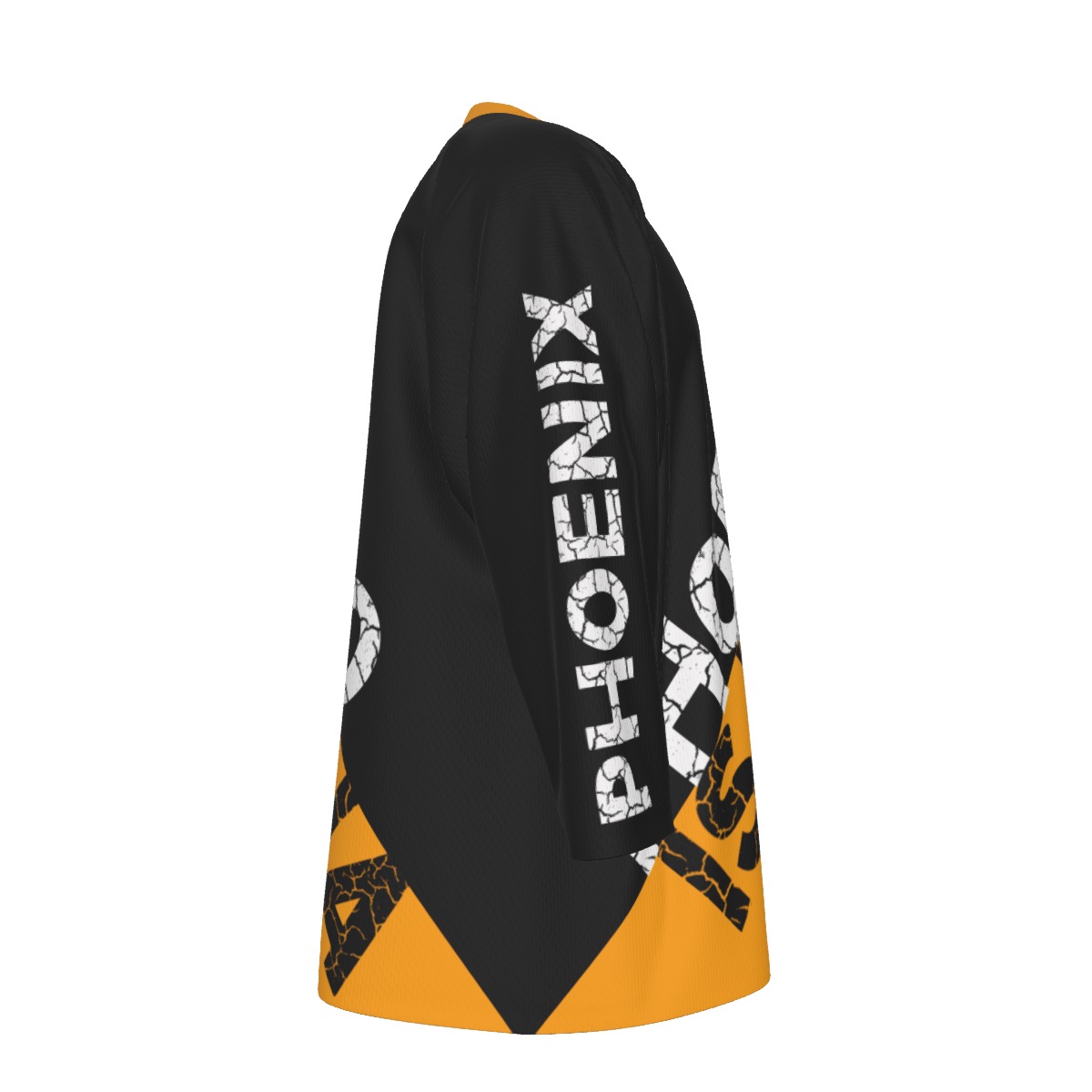 Phoenix Is Dope Sideswipe Black and Gold Hockey Jersey - Image 6